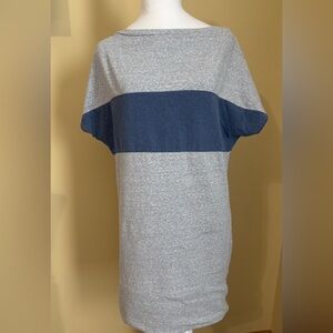 Athleta Stellar Tunic- Gray and Blue Colorblock